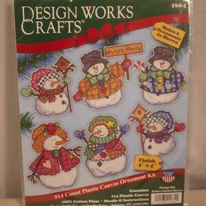 Welcome Winter Cross Stitch Ornament Kit New in 1664 New in Package